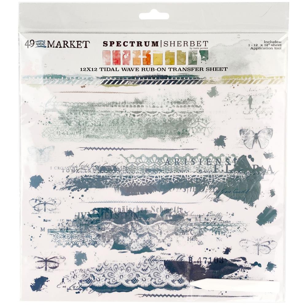 49 and Market 12x12 rub-on transfer sheet choose your design