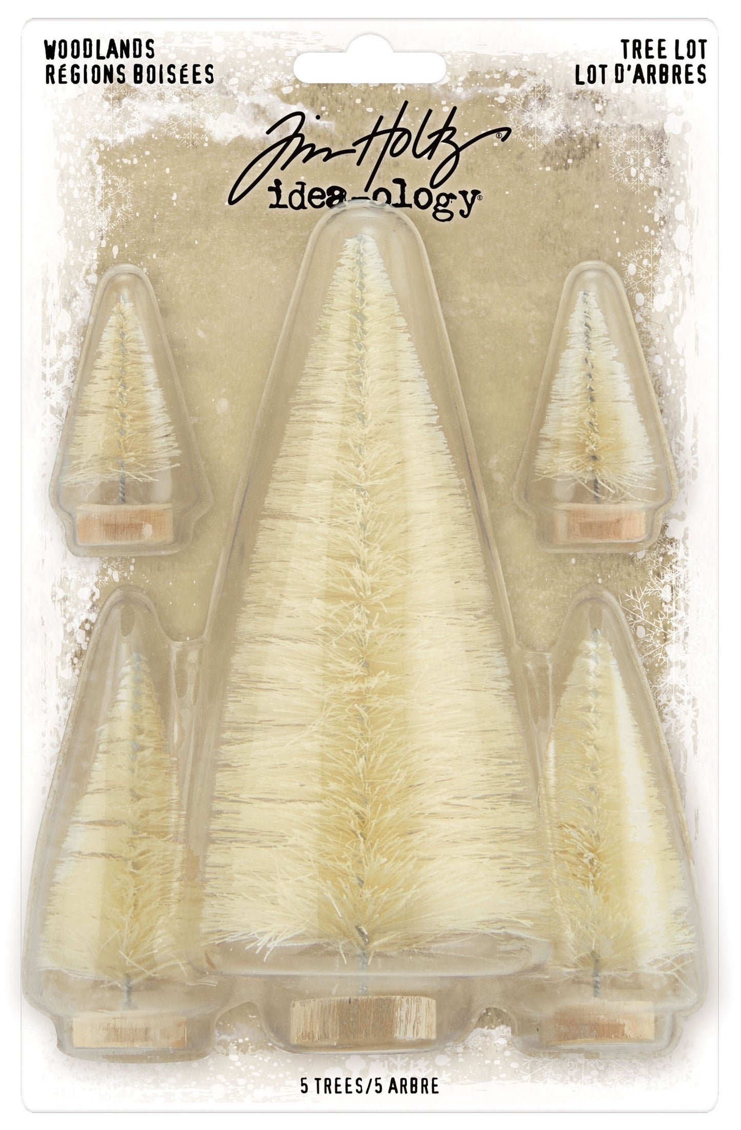 Tim Holtz bottle brush trees set of 5 TH94211