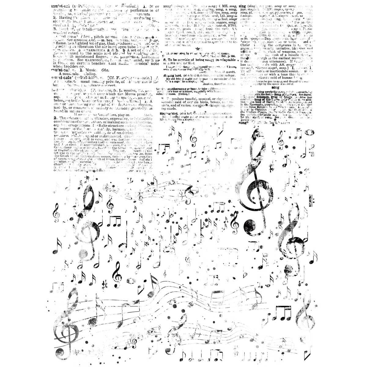 49 and Market music rub-ons