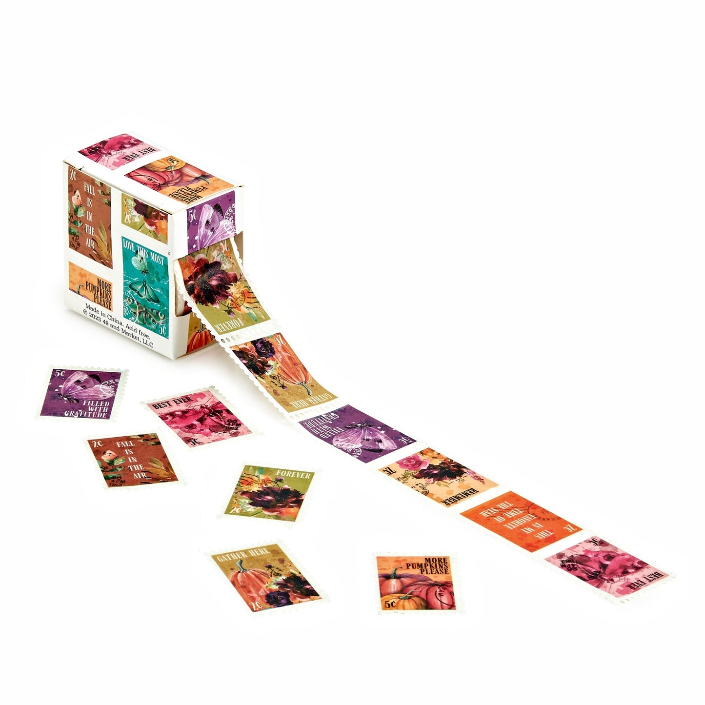 49 and Market Postage Stamp Washi Tape Vintage Artistry