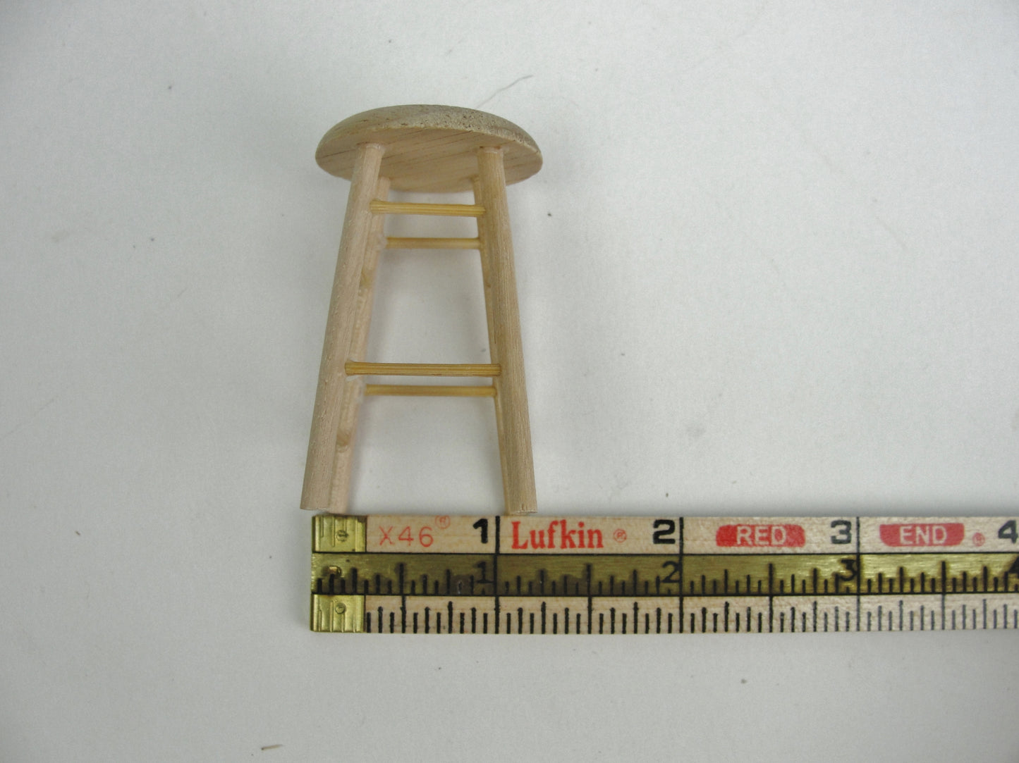 Dollhouse unfinished wood stool