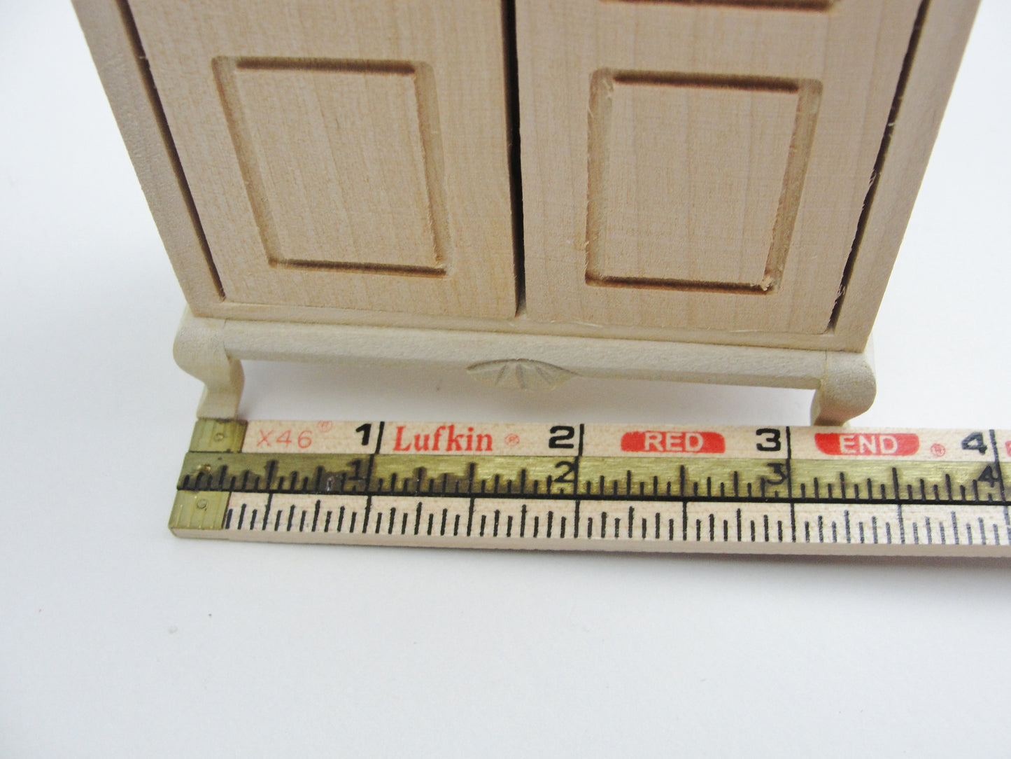 Miniature dollhouse armoire wardrobe