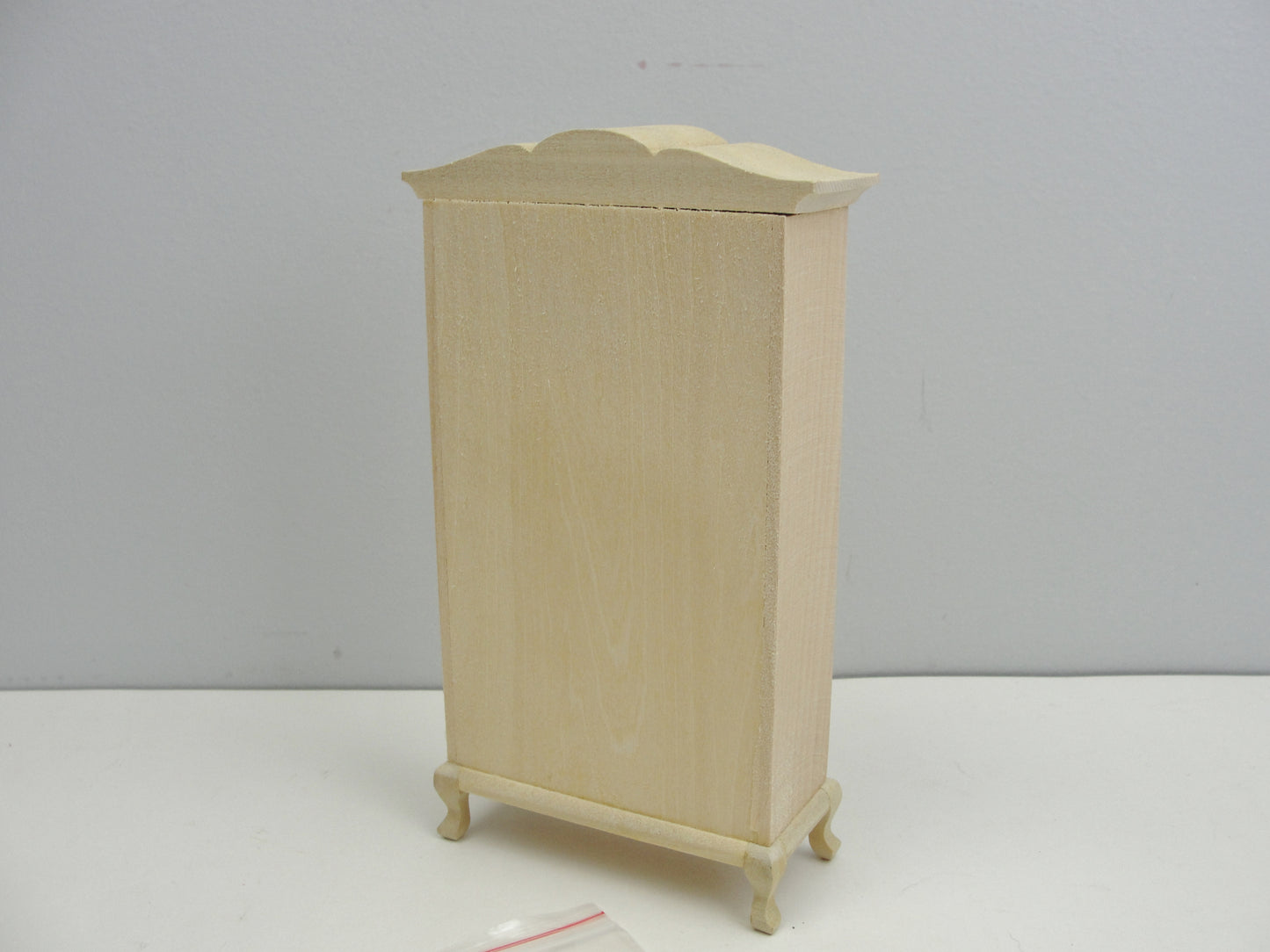 Miniature dollhouse armoire wardrobe