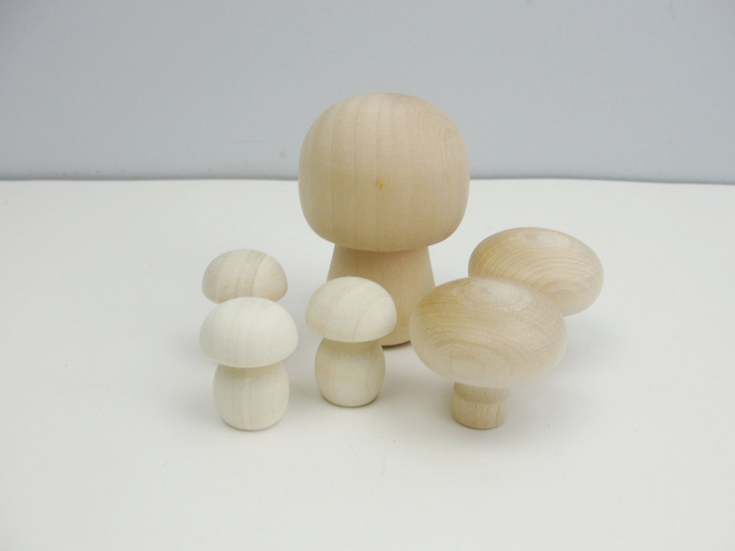 Wooden mushrooms choose your shape and quantity