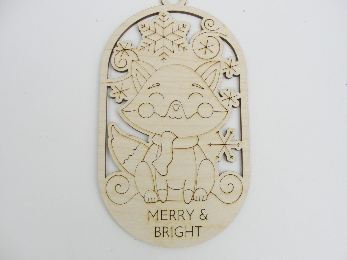 Ornament coloring kit with Crayola brand colored pencils