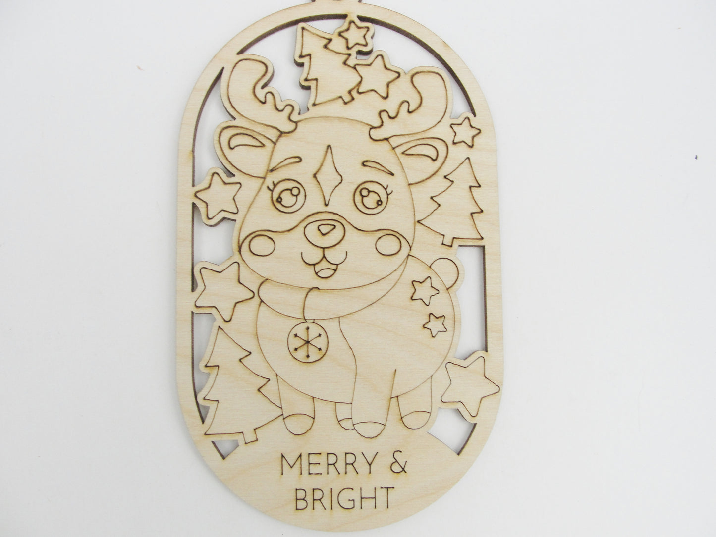 Ornament coloring kit with Crayola brand colored pencils
