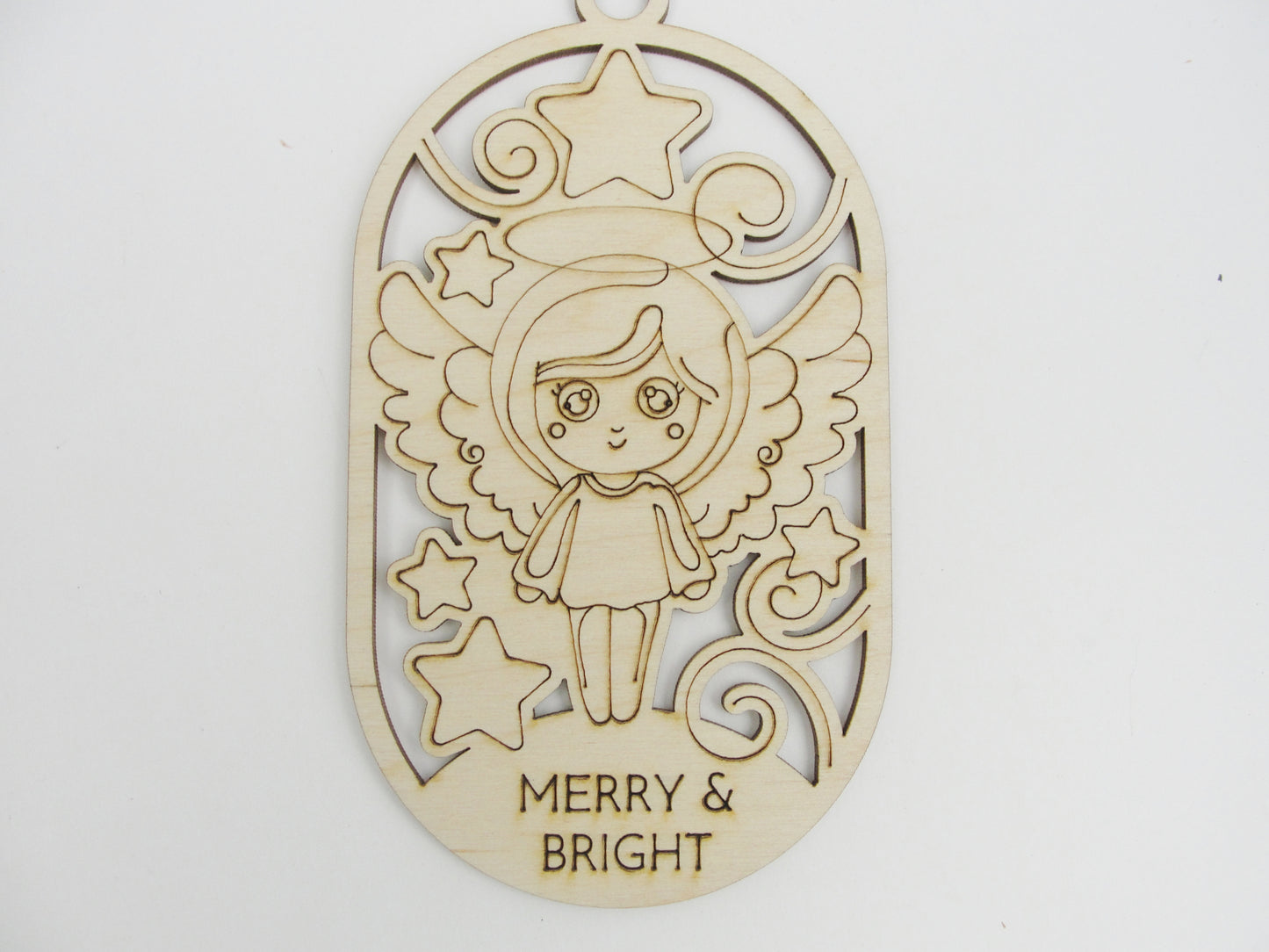 Ornament coloring kit with Crayola brand colored pencils