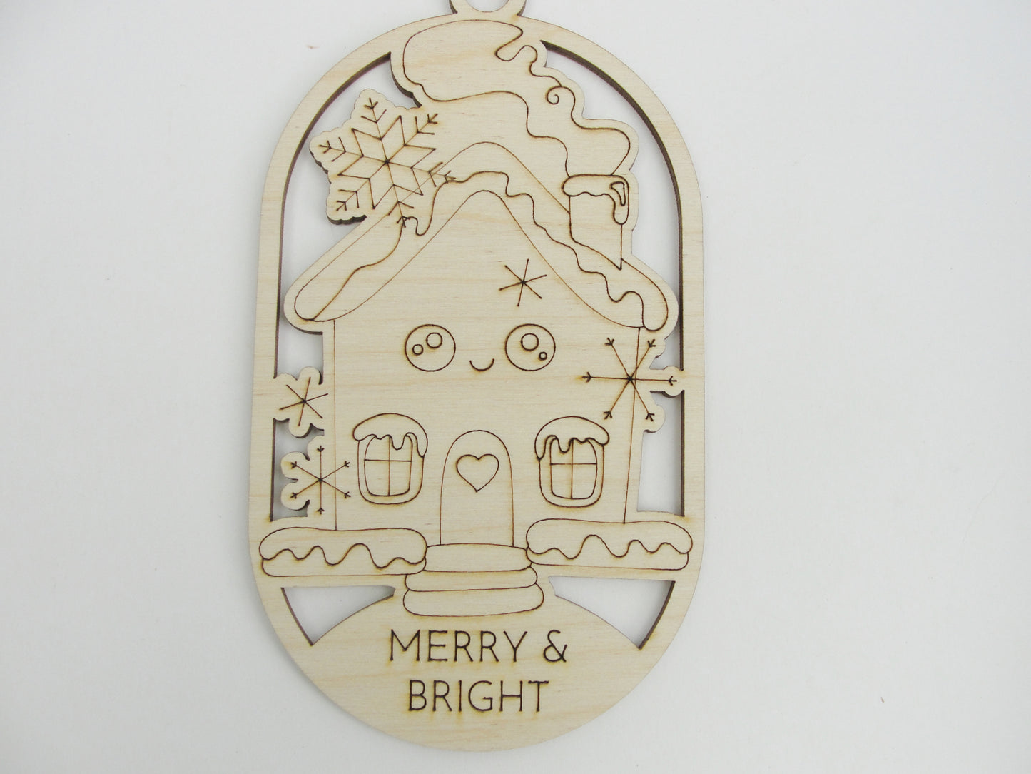 Ornament coloring kit with Crayola brand colored pencils