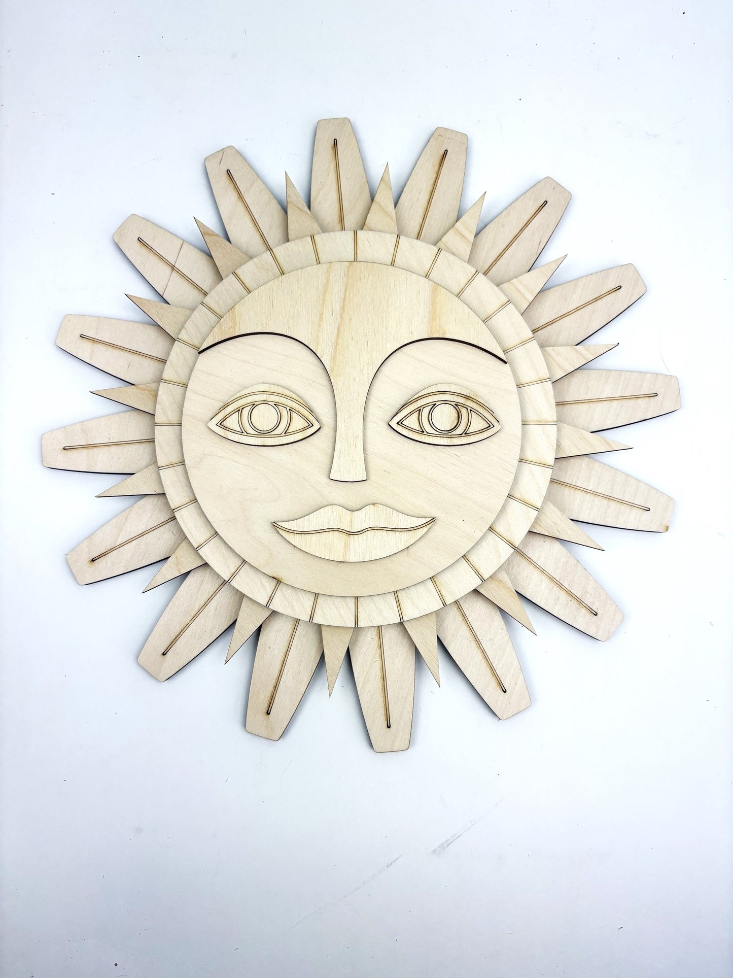 Aztec inspired sun cutout DIY