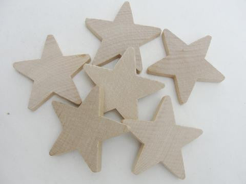 Traditional 2 inch (2) x 1/4 wooden stars – Craft Supply House