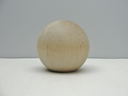 3" wooden ball knob