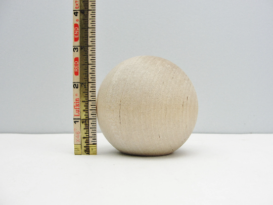 3" wooden ball knob
