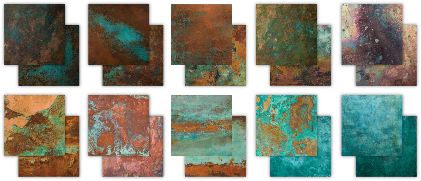 Patina 6x6 scrapbook cardstock paper pad Craft Consortium