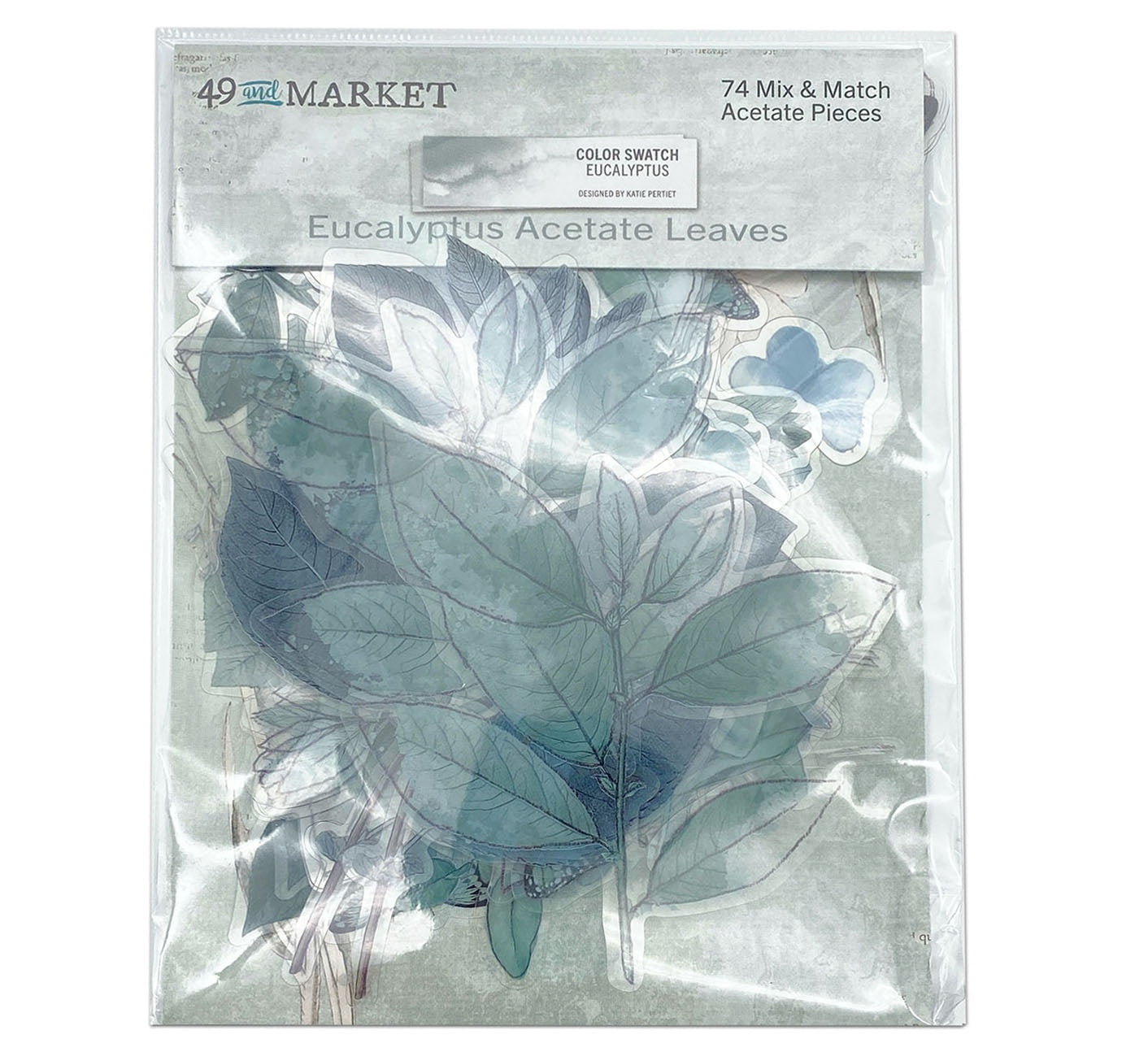 Green acetate leaves for scrapbook (non archival)
