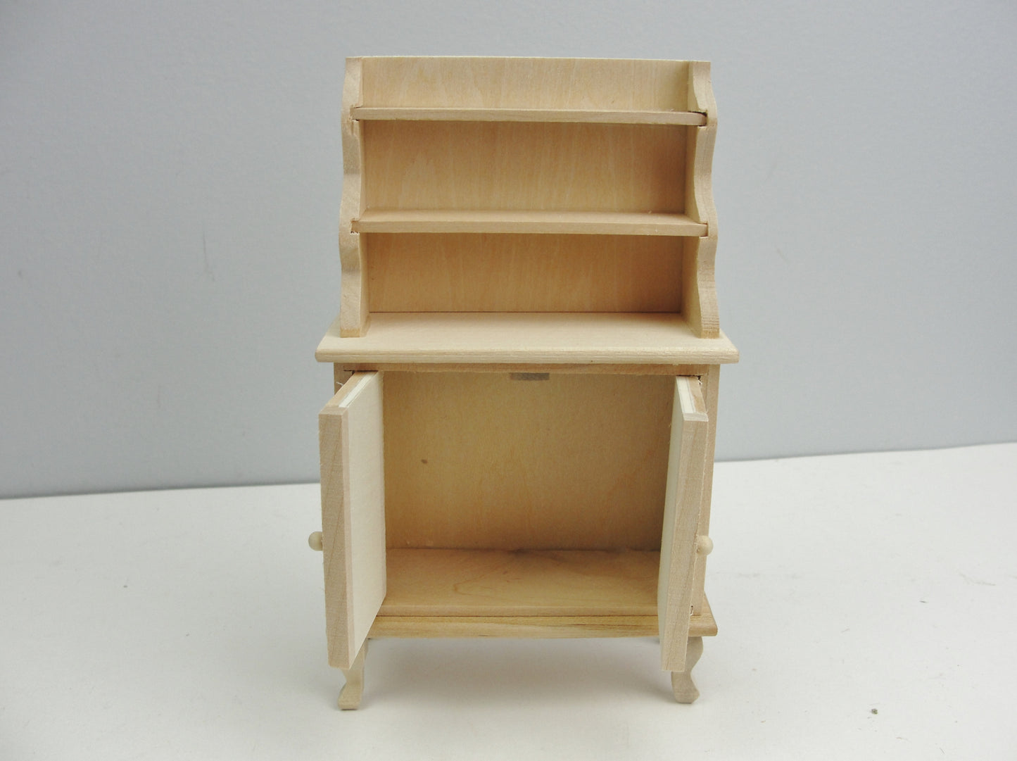 Miniature dollhouse hutch cabinet