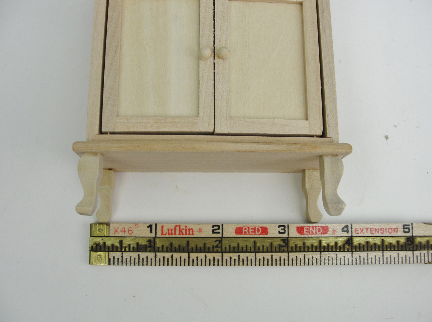 Miniature dollhouse hutch cabinet