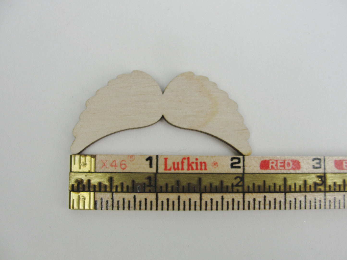Small wooden angel wings set of 6