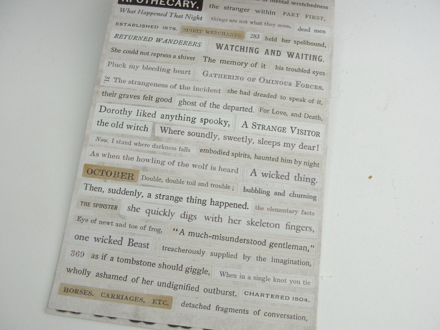Tim Holtz idea-ology Curiosities sticker book