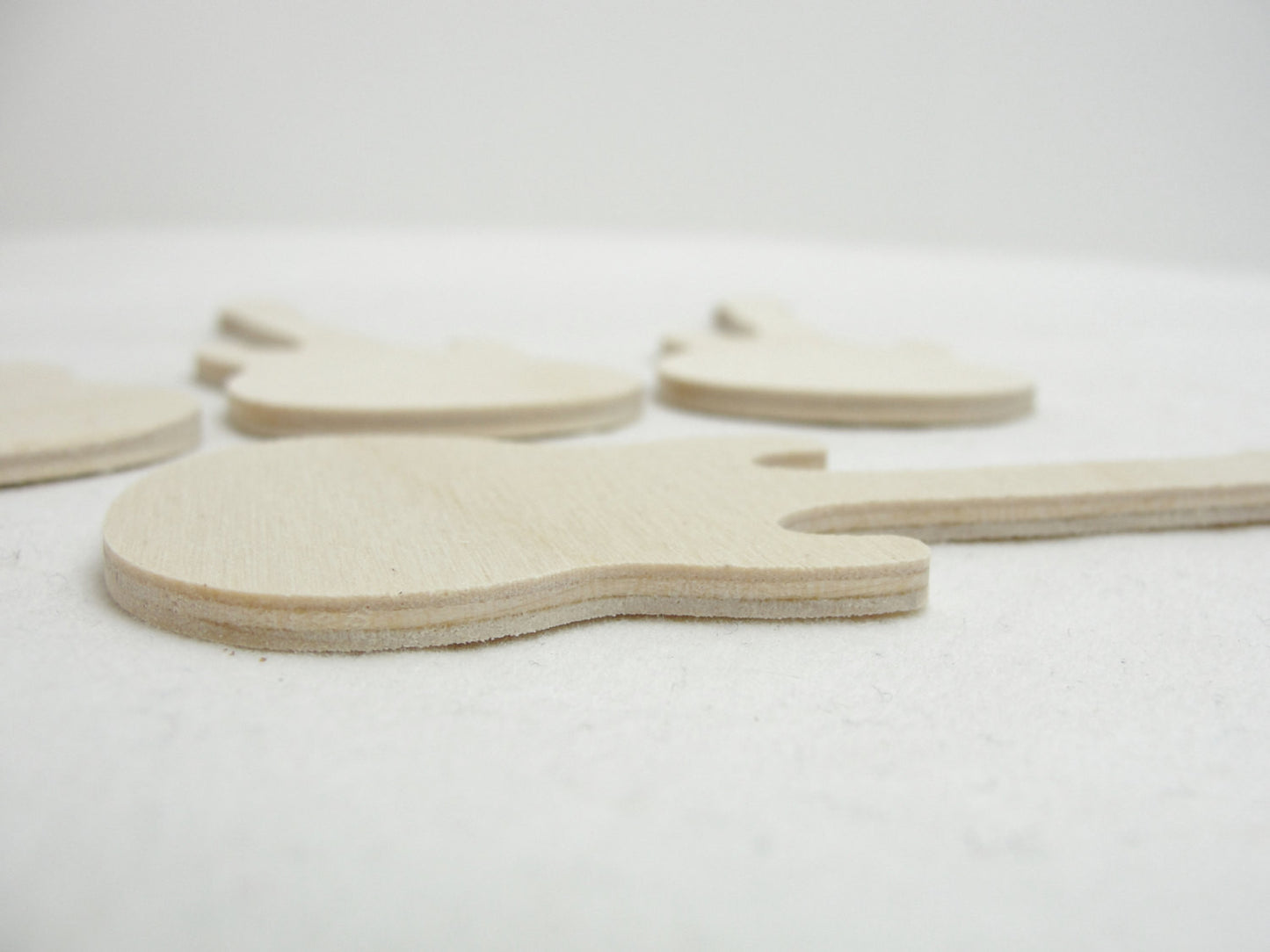 Guitar cutouts set of 4 - Wood parts - Craft Supply House