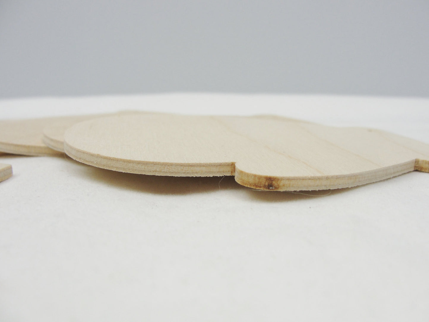 Wooden mitten ornament with 2 holes set of 5 - Wood parts - Craft Supply House