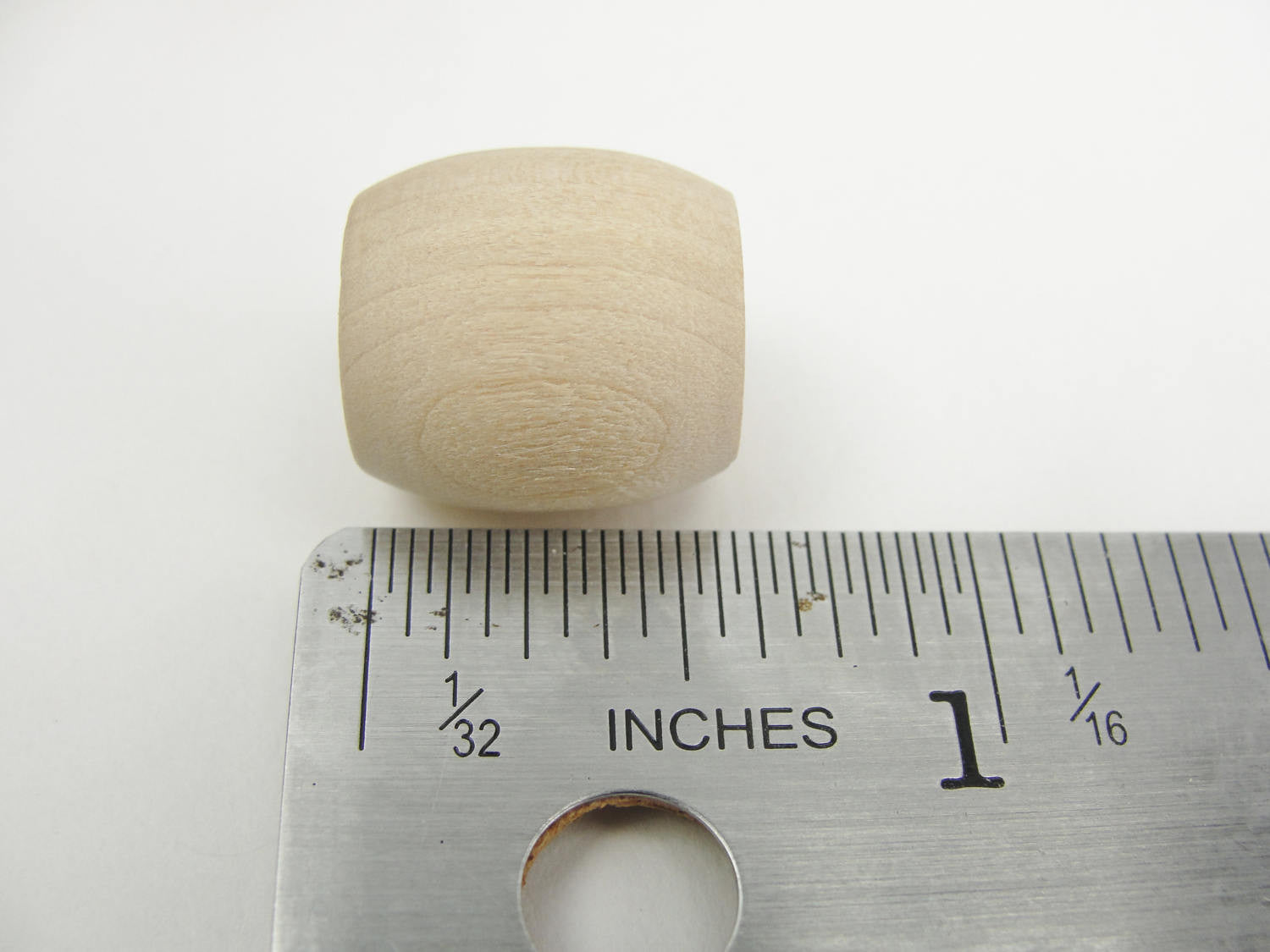 Wooden barrel bead, 5/8" (.625") unfinished - Wood parts - Craft Supply House