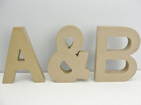 Paper Mache letters 6" tall - Paper Mache - Craft Supply House