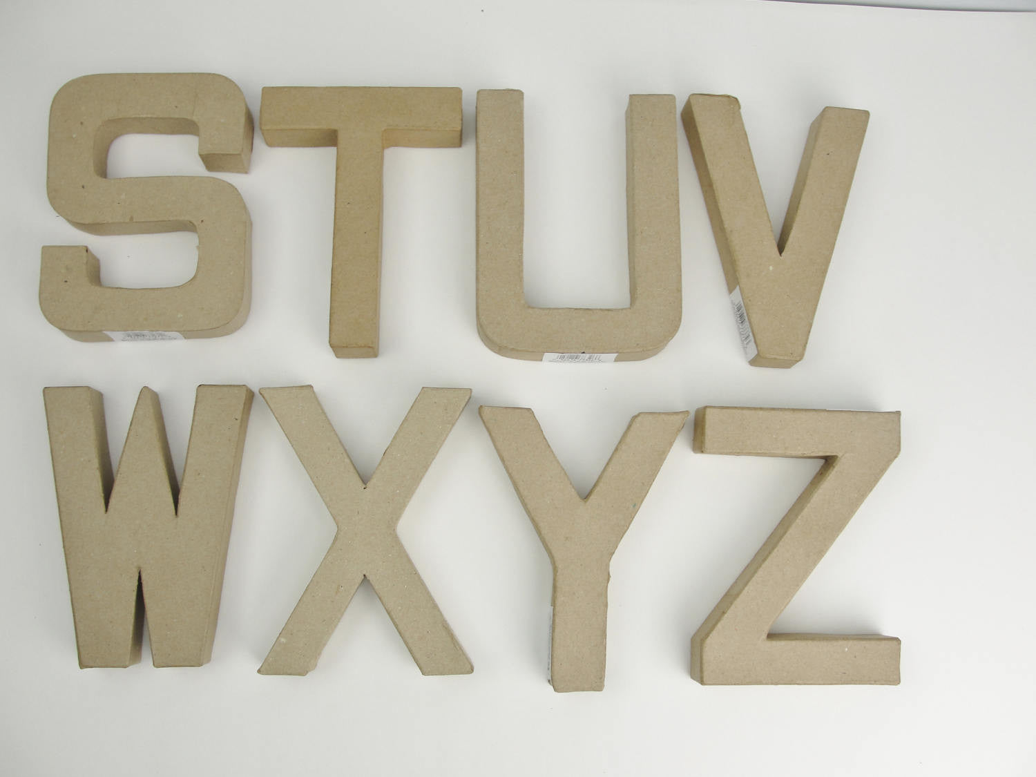 Paper Mache letters 6" tall - Paper Mache - Craft Supply House