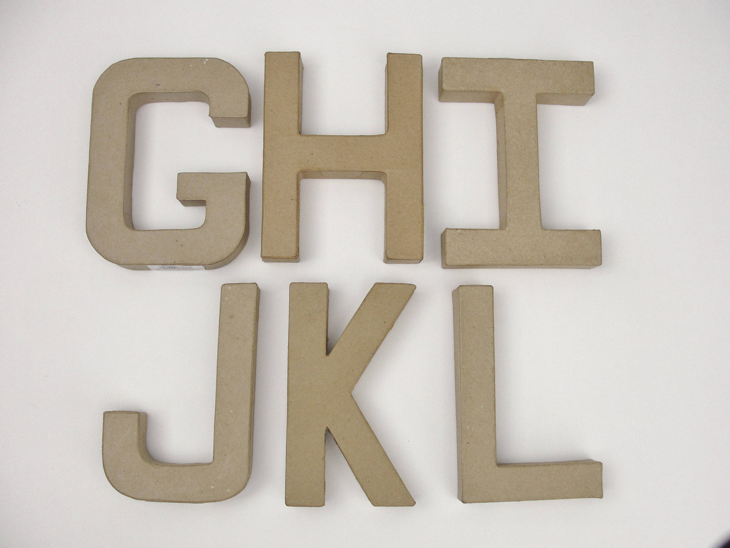 Paper Mache letters 6" tall - Paper Mache - Craft Supply House