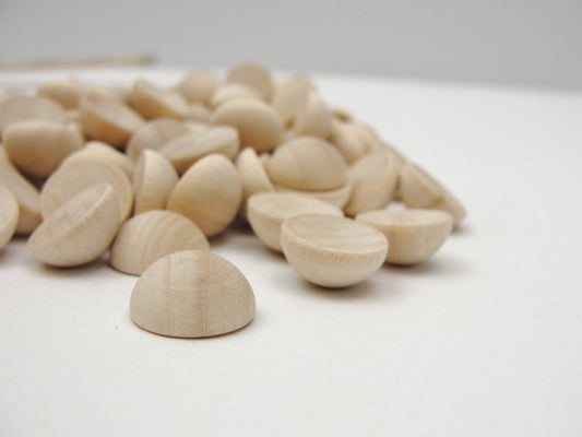1/2" split wooden balls - Wood parts - Craft Supply House