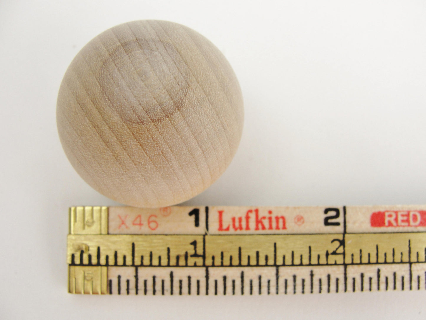 Wooden end cap ball 1.25" end cap 5/8" hole set of 6 - Wood parts - Craft Supply House