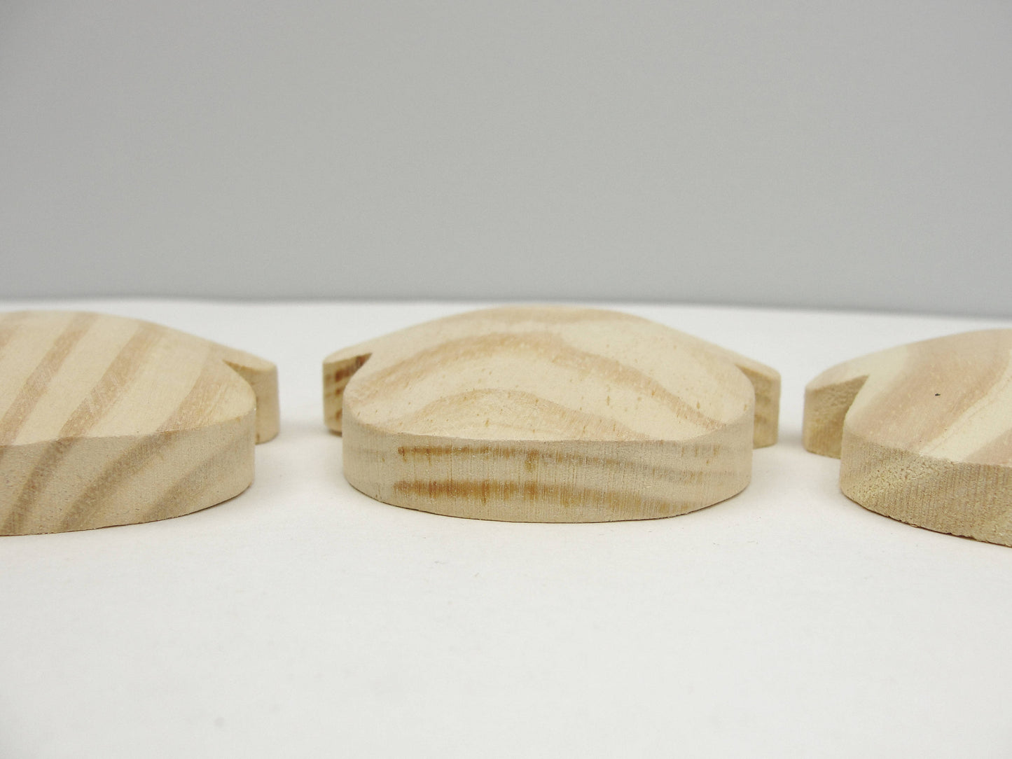 Puffy Snowman cutout unfinished diy 4 1/2" tall set of 3 - Wood parts - Craft Supply House