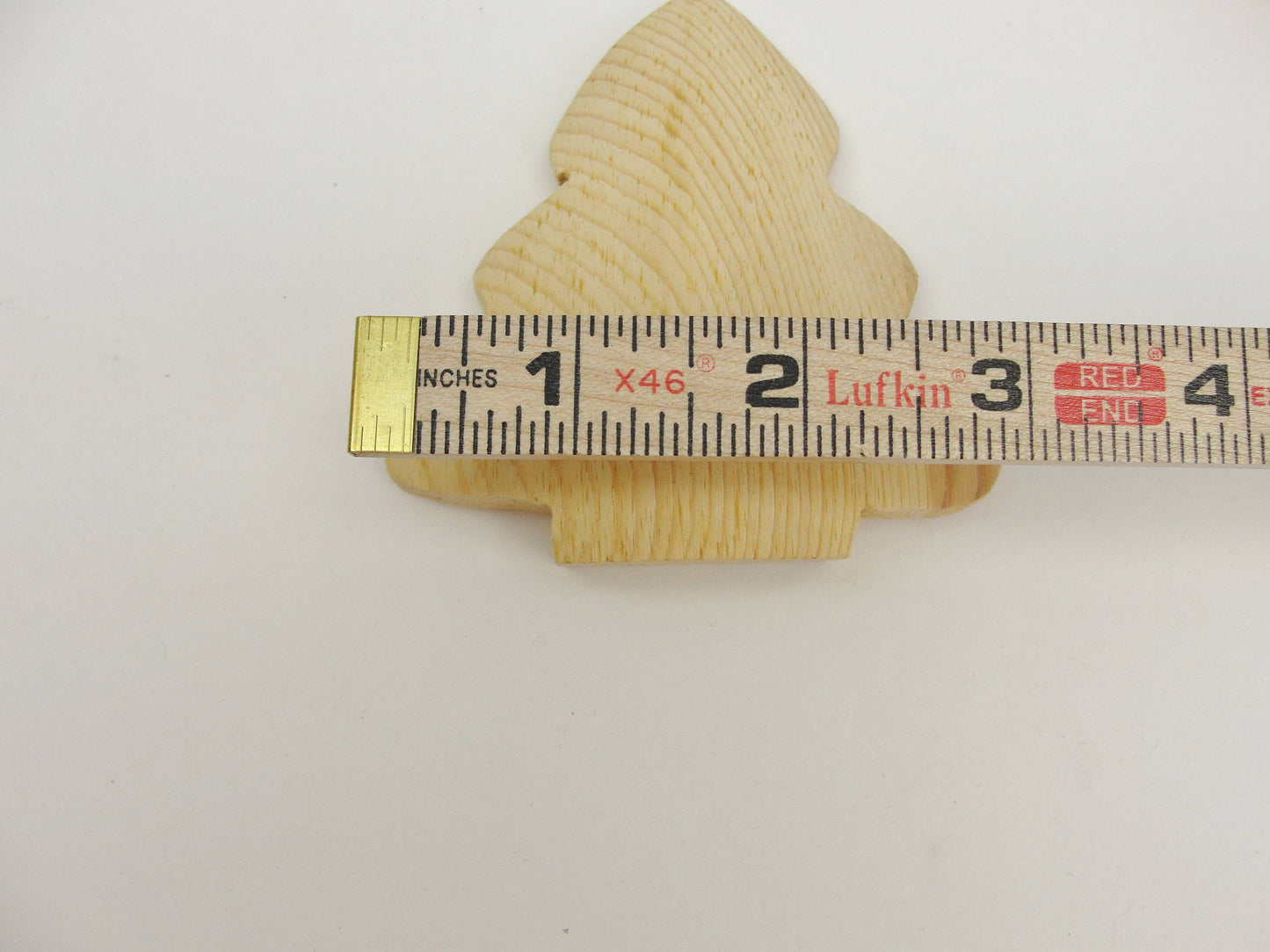 Short Puffy tree cutout unfinished diy 4 3/16" tall set of 3 - Wood parts - Craft Supply House