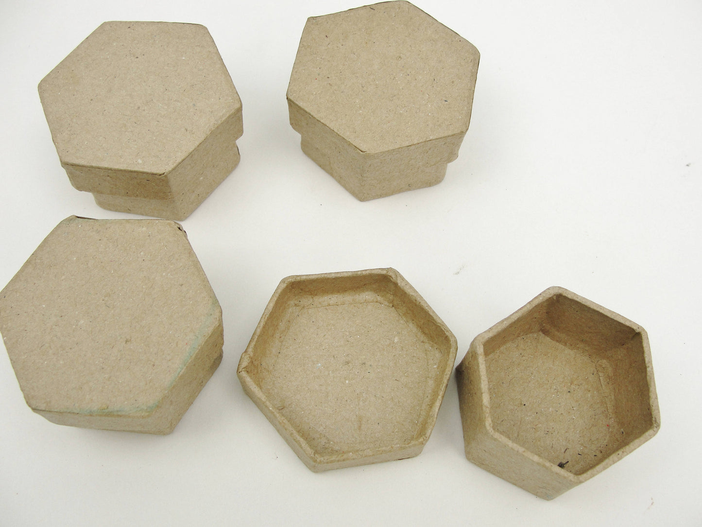 Micro gift boxes set of 4, choose your shape - Paper Mache - Craft Supply House