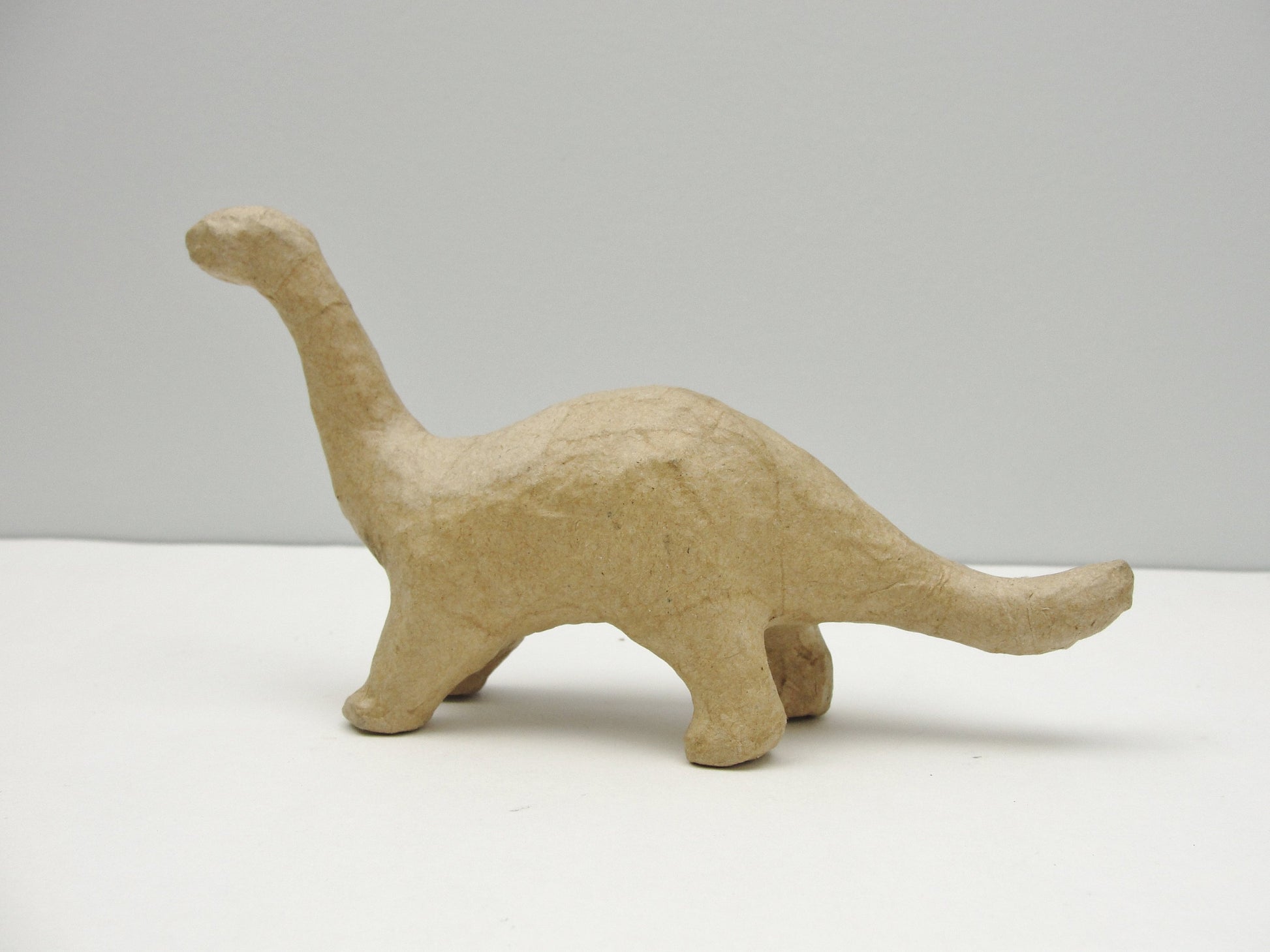 Small paper mache brontosaurus dinosaur - Paper Mache - Craft Supply House