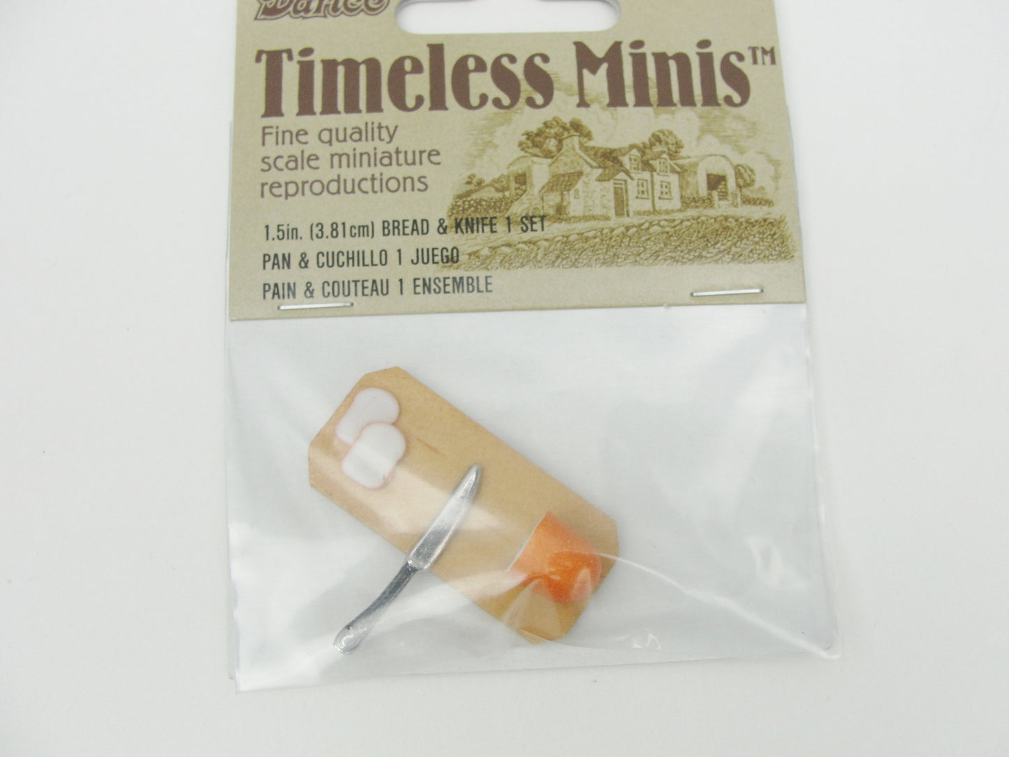 Dollhouse miniature bread and knife set - Miniatures - Craft Supply House