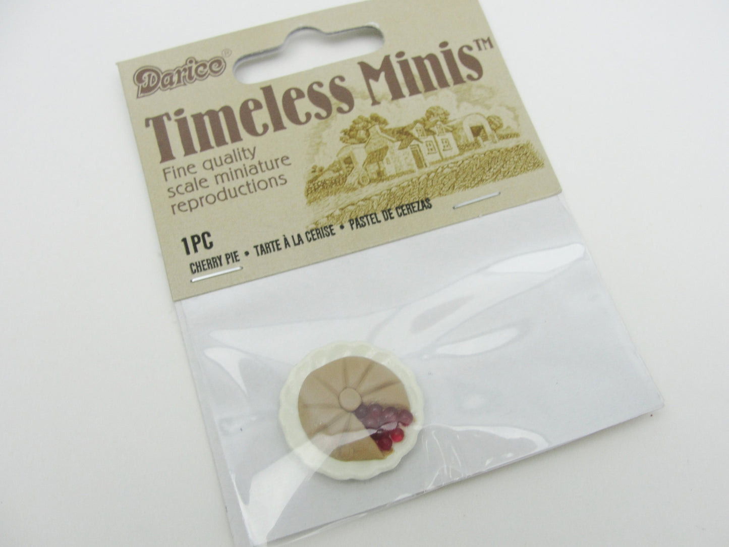 Dollhouse miniature cherry pie - Miniatures - Craft Supply House