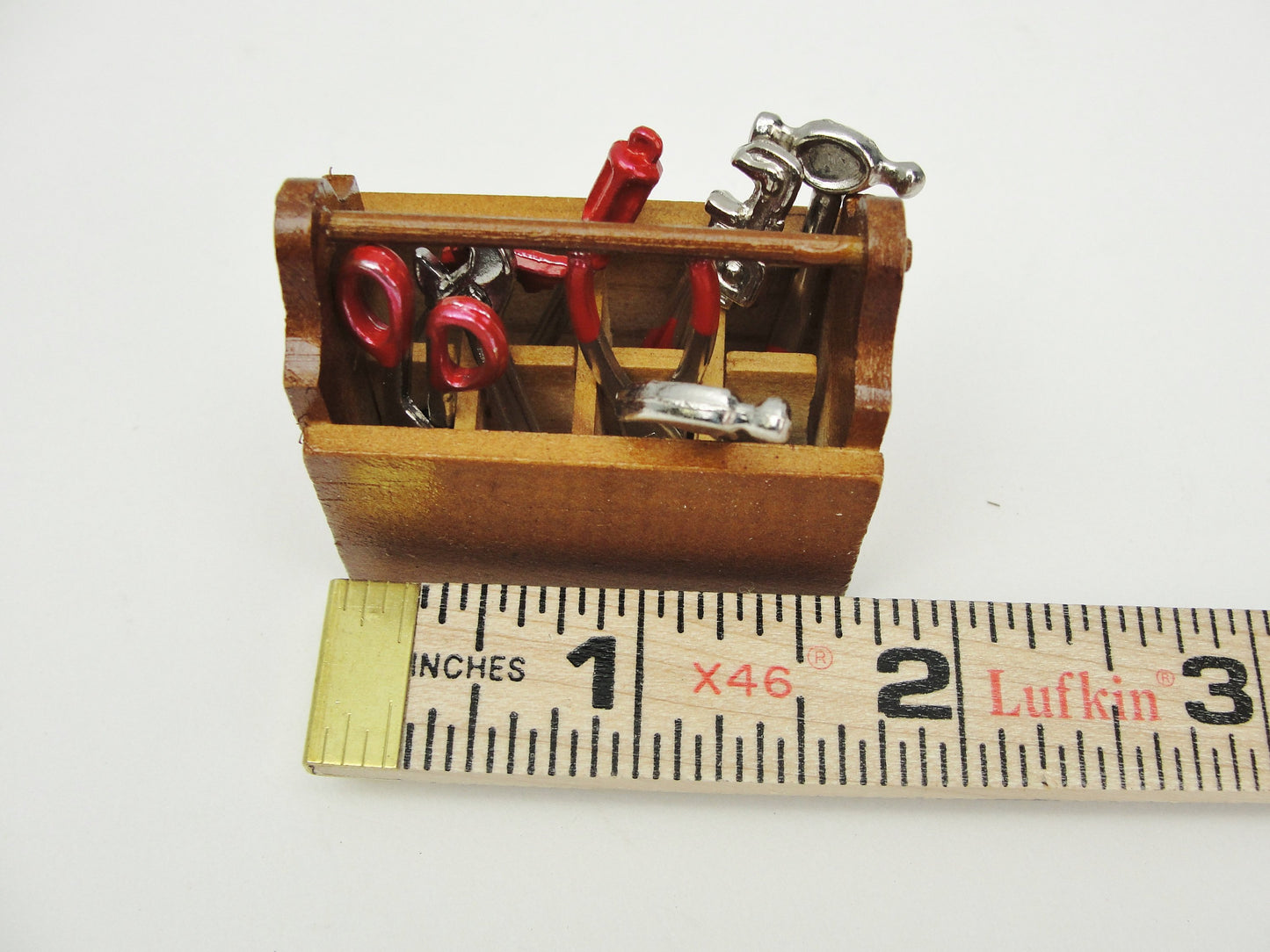 Dollhouse miniature tool box and tools - Miniatures - Craft Supply House
