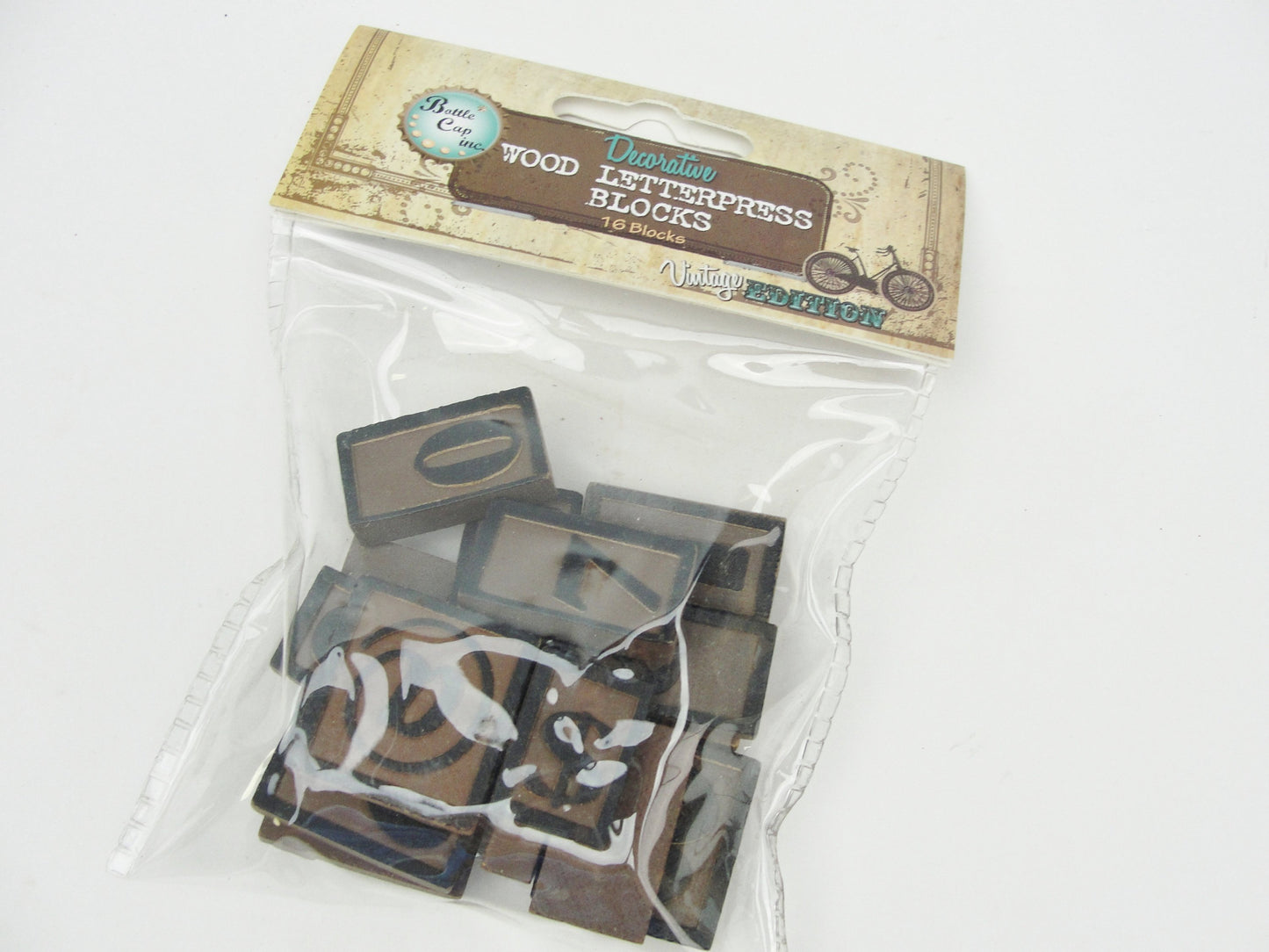 Wooden letterpress number and symbol tiles - Mixed Media Art Supplies - Craft Supply House