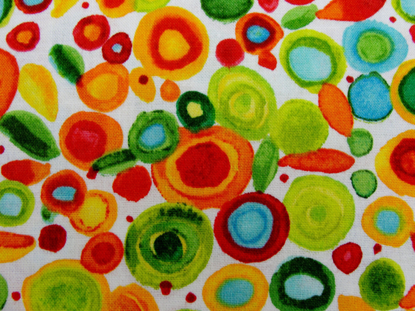 Wild by nature orange and green dots Maywood studio fabric yardage - Fabric - Craft Supply House