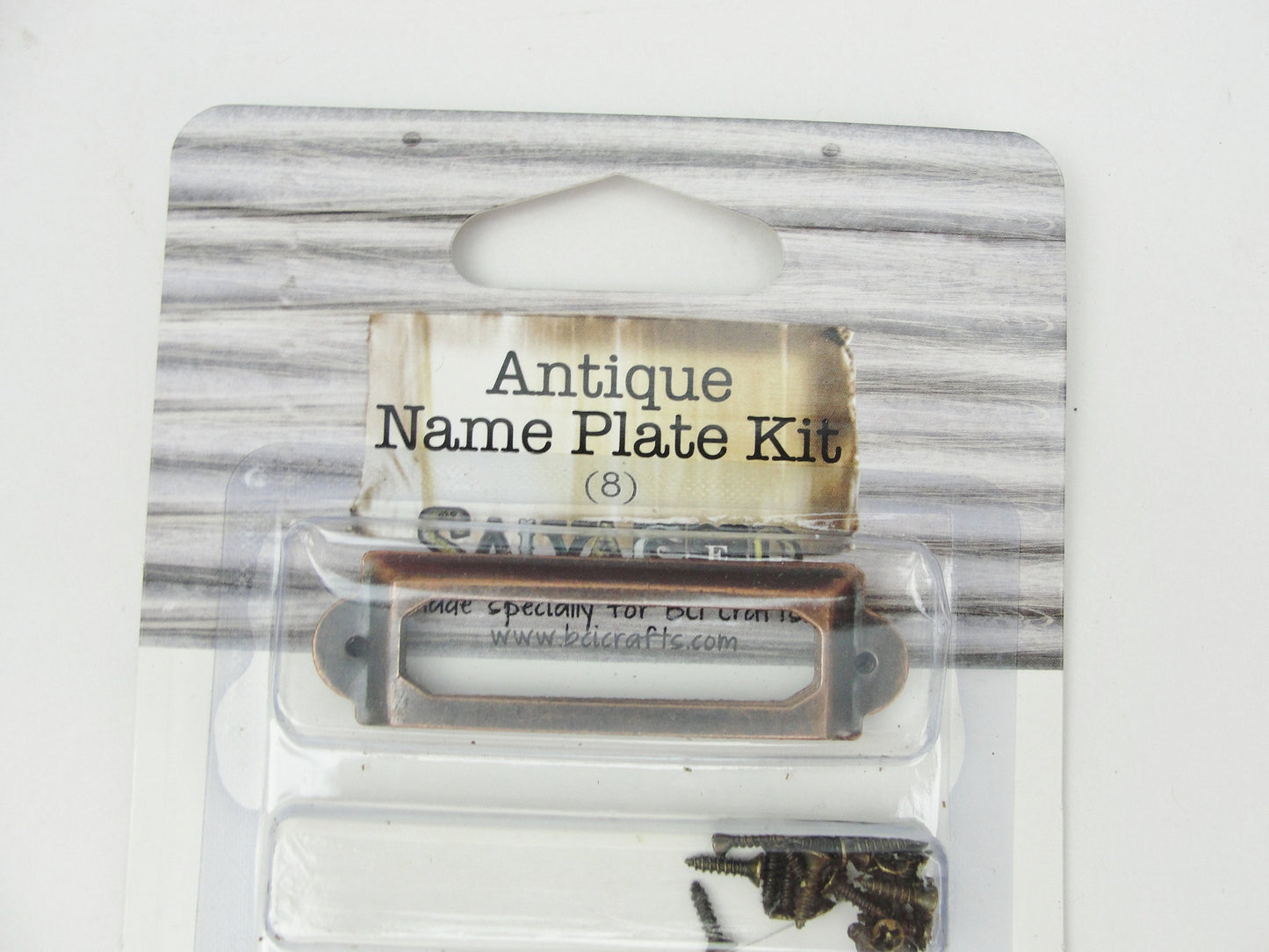 Antique look name plate kit - Mixed Media Art Supplies - Craft Supply House