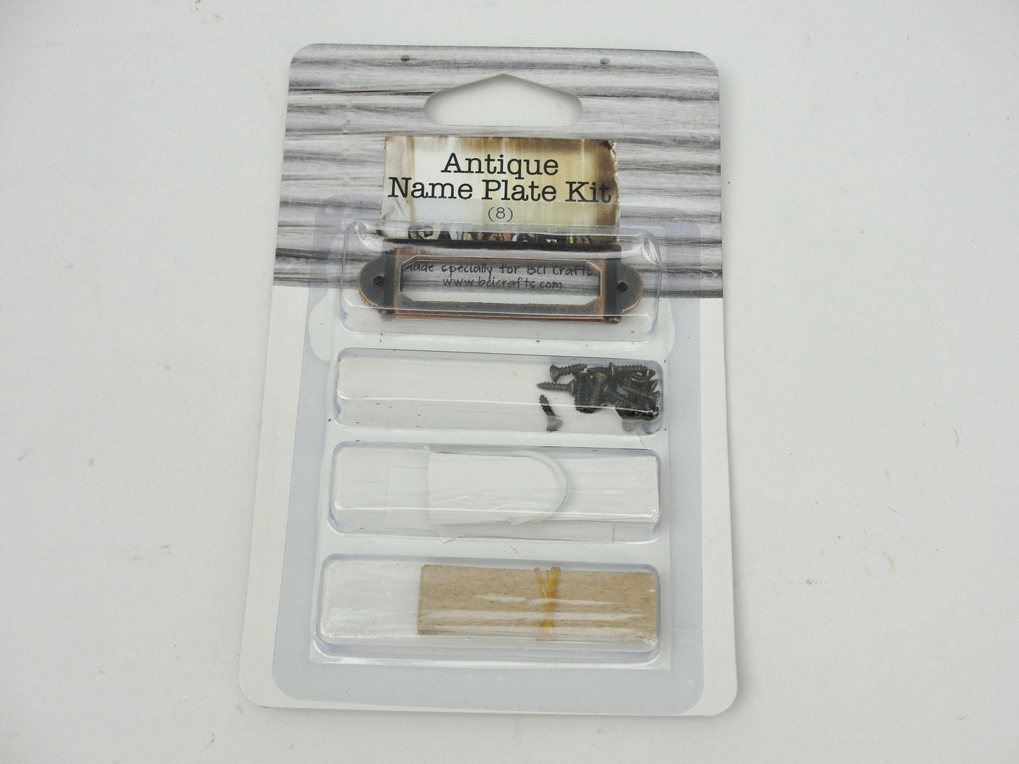 Antique look name plate kit - Mixed Media Art Supplies - Craft Supply House