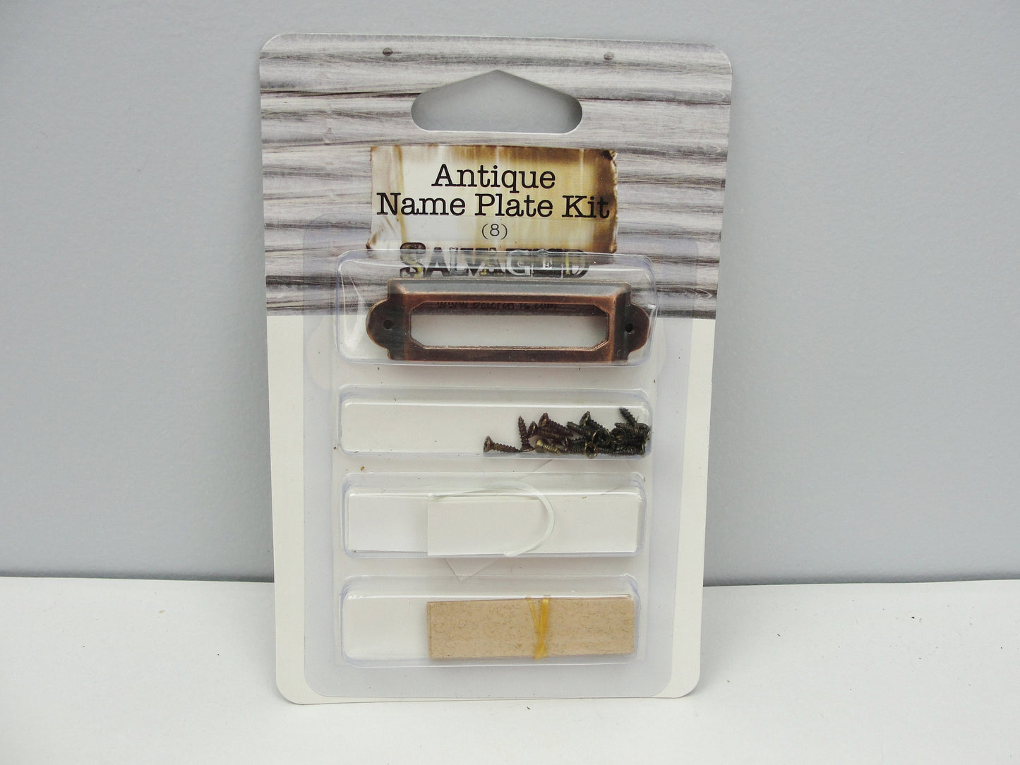 Antique look name plate kit - Mixed Media Art Supplies - Craft Supply House