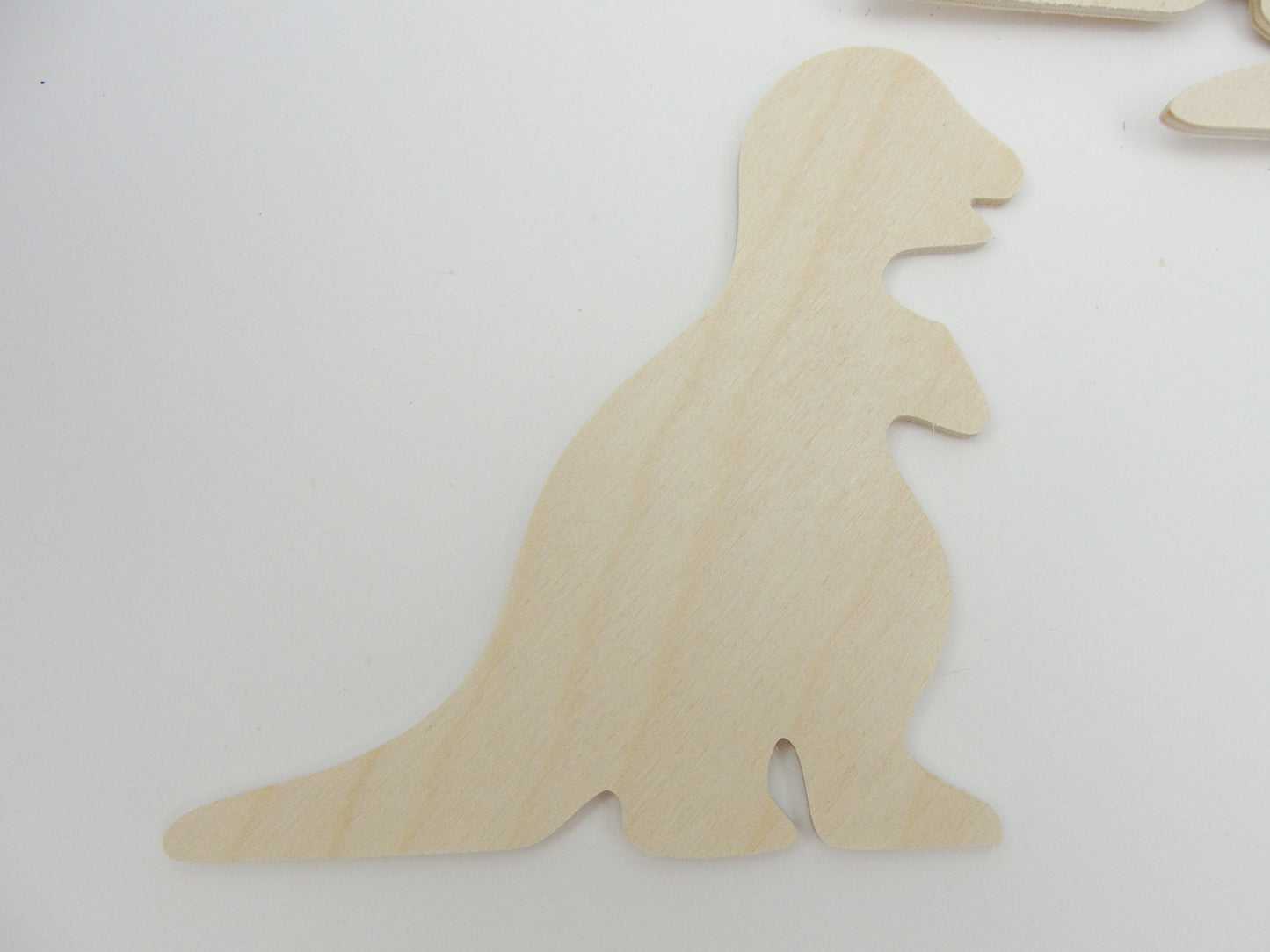 Brontosaurus dinosaur cutouts set of 4 - Wood parts - Craft Supply House