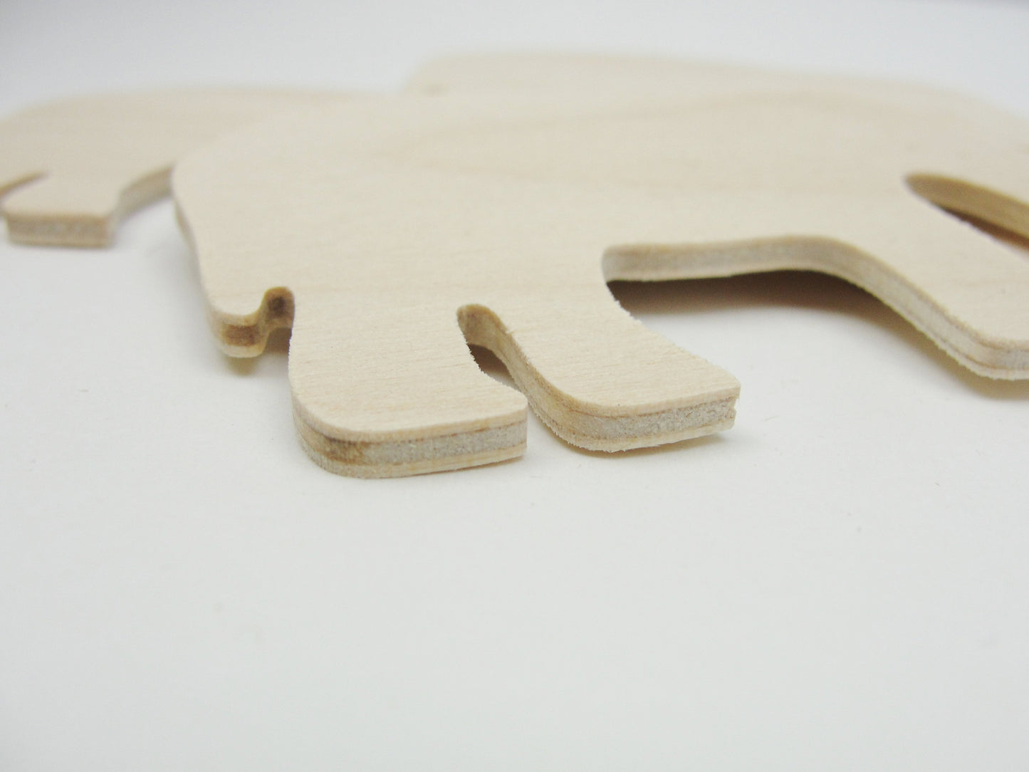 Elephant cutouts set of 4 - Wood parts - Craft Supply House