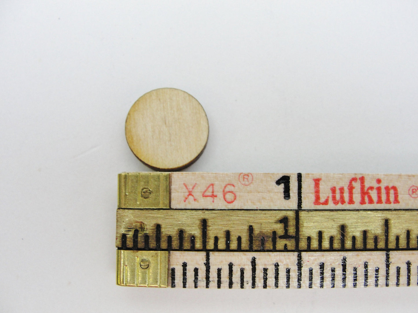 Wooden Circles, .5" disc (1/2") wood disk 1/8" thick choose your quantity