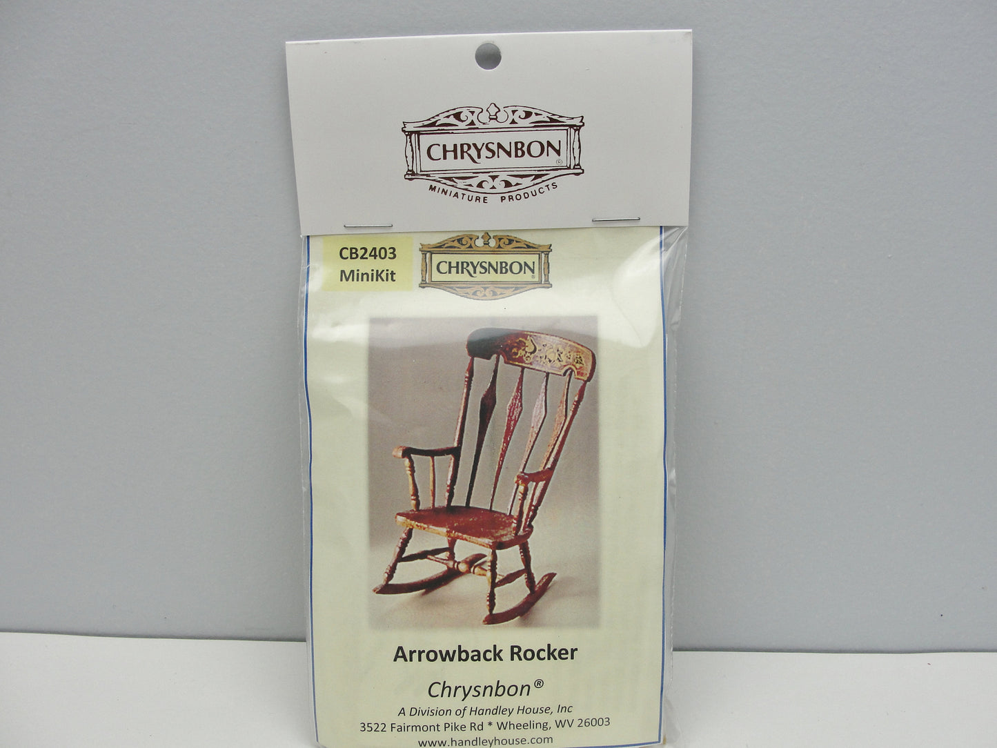 Miniature Arrowback Rocker rocking chair kit dollhouse furniture - Miniatures - Craft Supply House