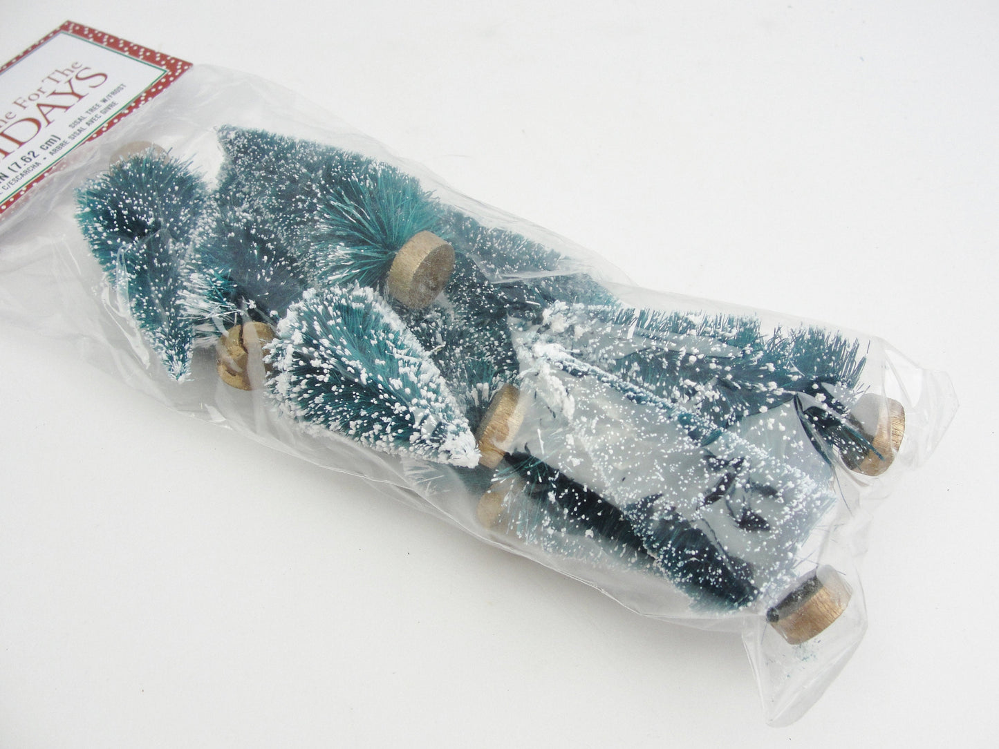 Green sisal bottle brush trees (3") set of 10 - General Crafts - Craft Supply House