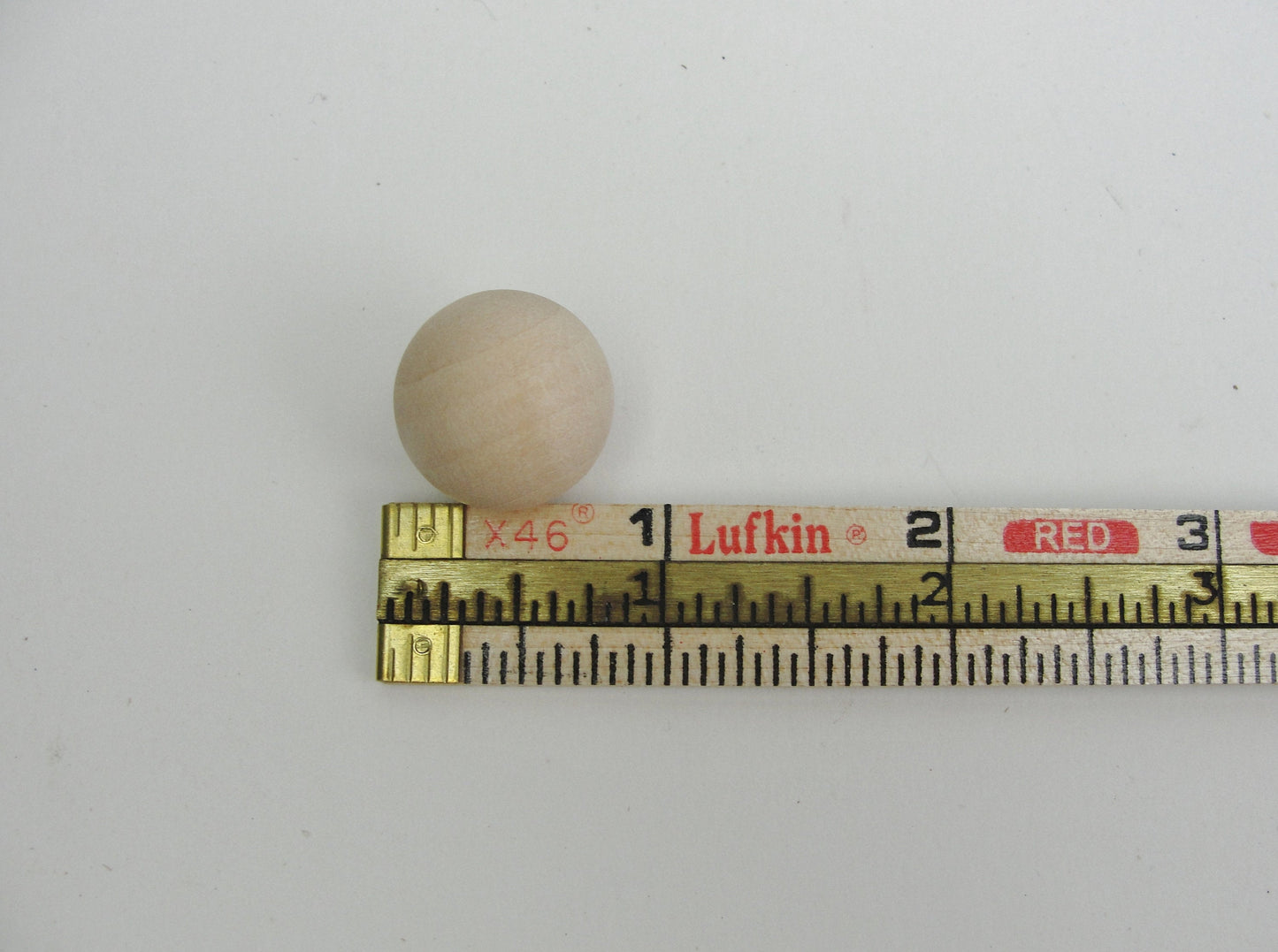 Wooden ball 3/4" solid wood set of 12