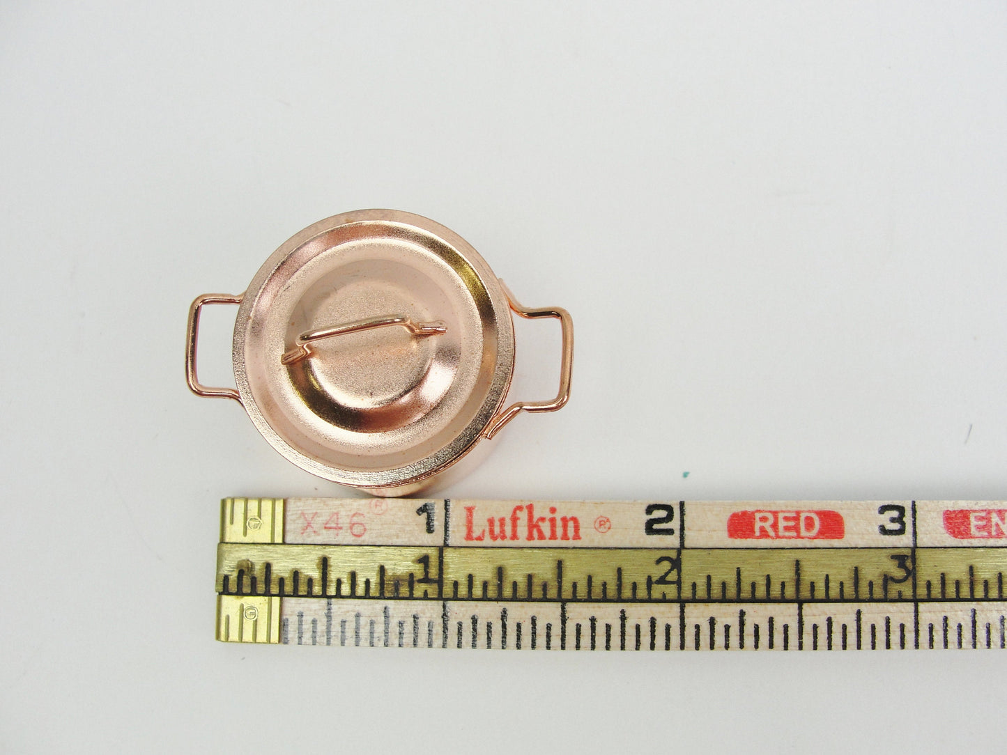 Dollhouse miniature copper pot