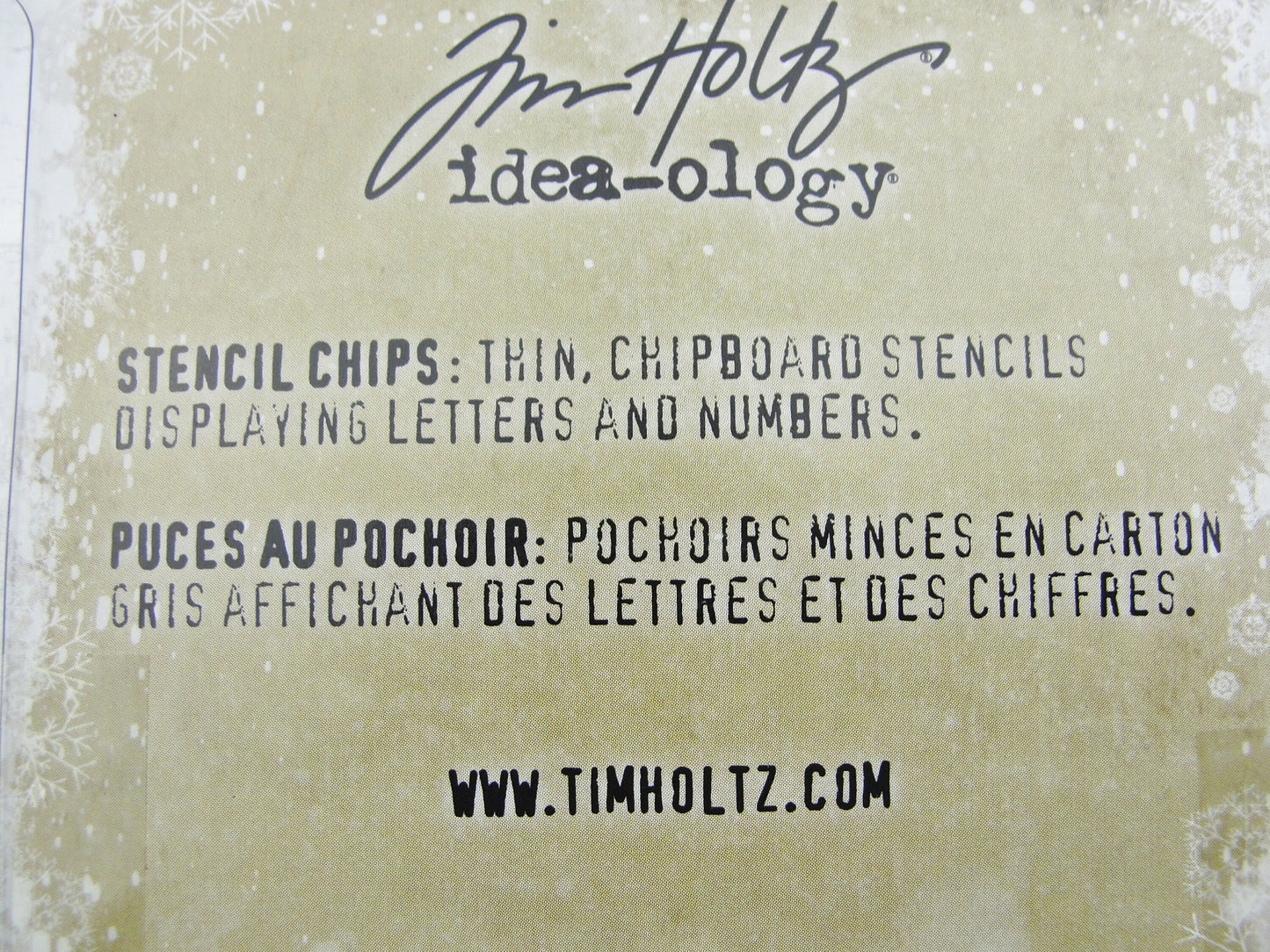 Tim Holtz Stencil Chips choose silver (TH94018) or brass (TH93954)